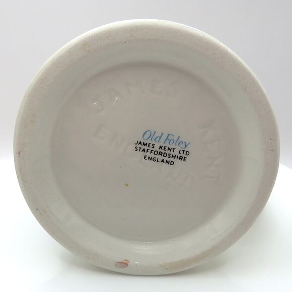 James Kent Ltd Old Foley Mug Fisherman Scene Black Transferware Gold Trim - Picture 10 of 13